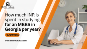 how much INR spent in studying for ab mbbs in georgia per year