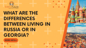 living in Russia or in Georgia