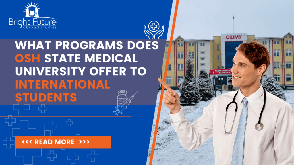 What programs does Osh State Medical University offer to international students?