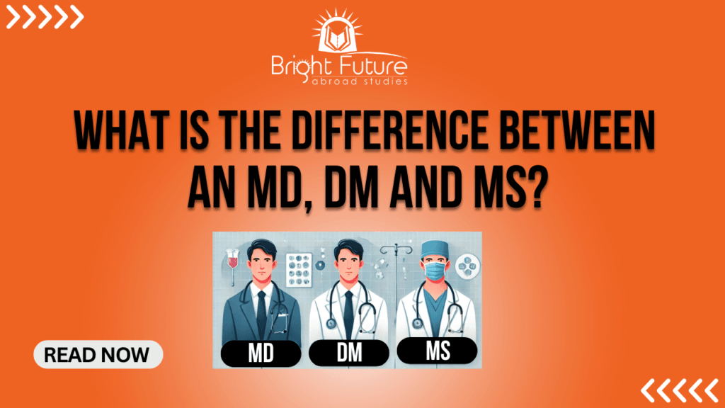 What is the difference between an MD, DM and MS?