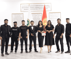 International Medical University Kyrgyzstan Black Dress Theme Day